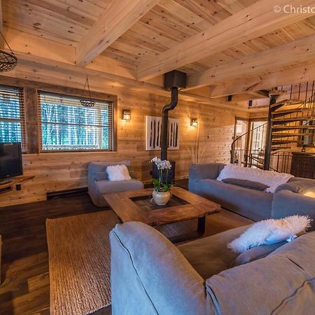 Chalet Tao Par Les Chalets Spa Canada Ла Мале Екстериор снимка