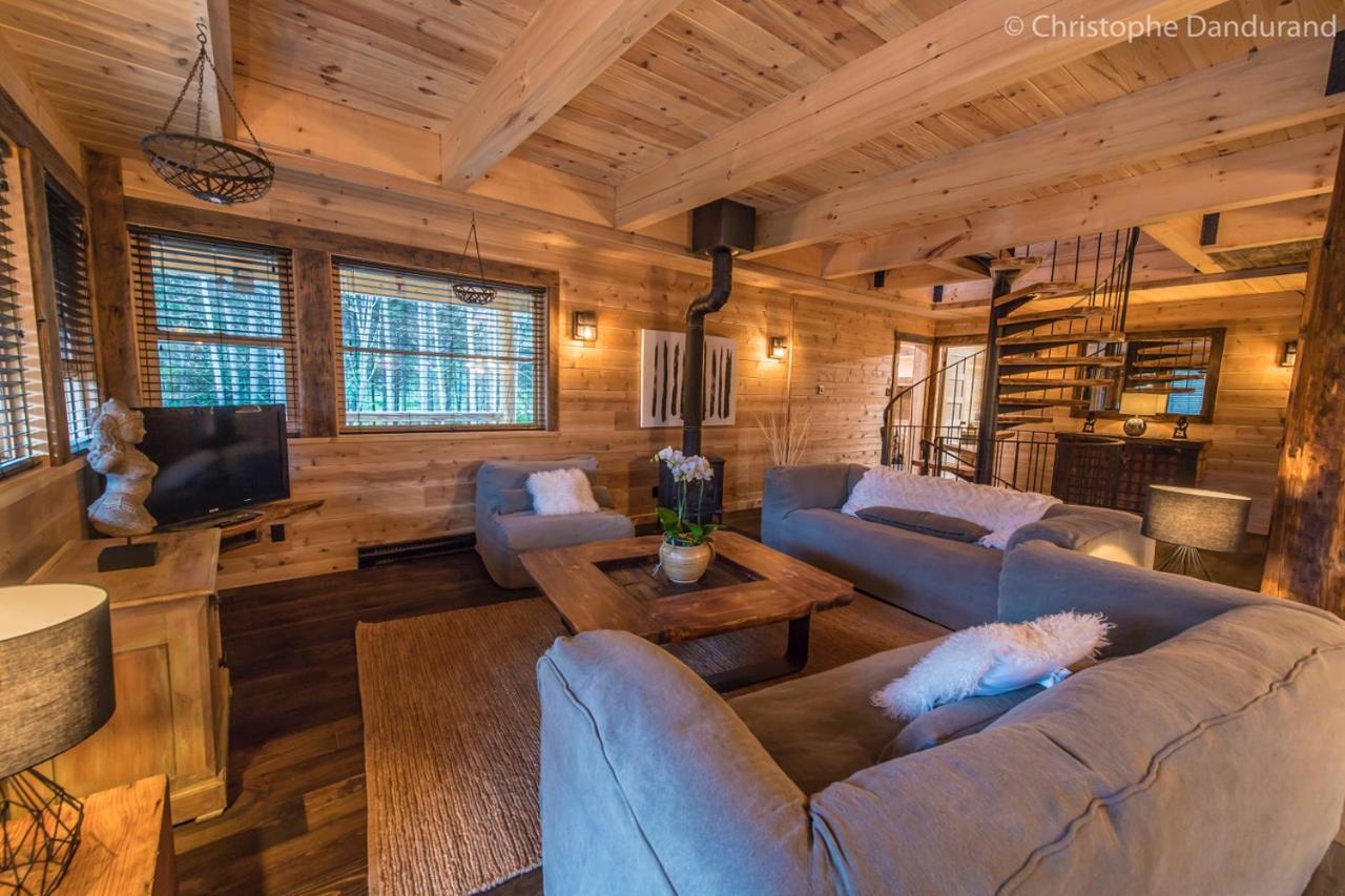 Chalet Tao Par Les Chalets Spa Canada Ла Мале Екстериор снимка